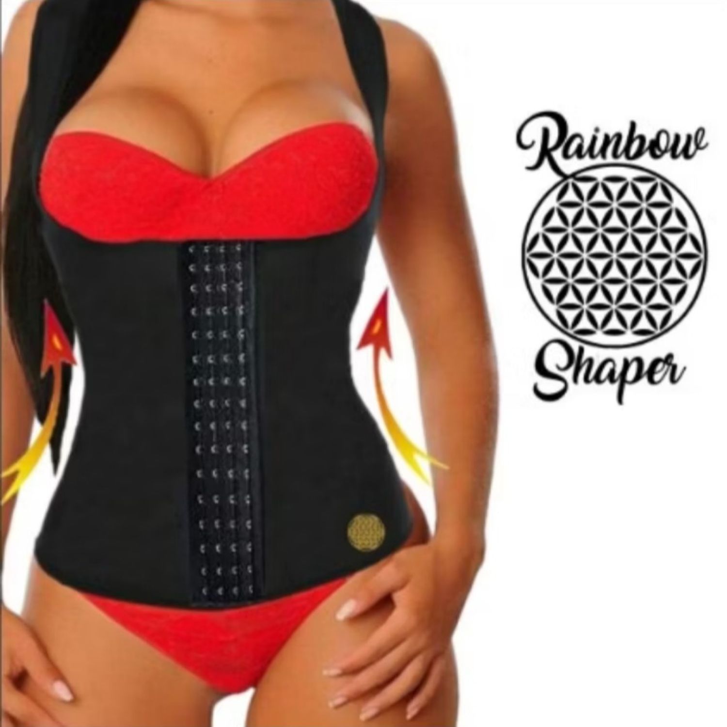 Neo Latex Sauna Vest Wast Traner Cncher Chaleco Fajas Colombanas