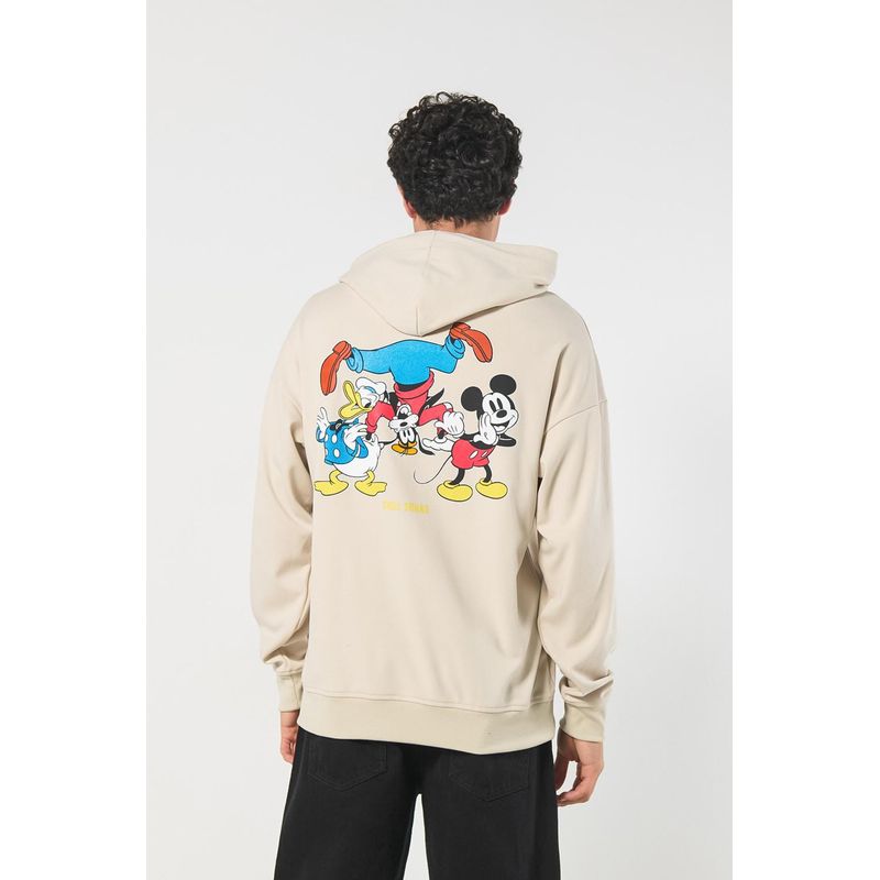 KOAJ - KOAJ Buzo oversize kaki con capota y diseños de Mickey HOMBRE