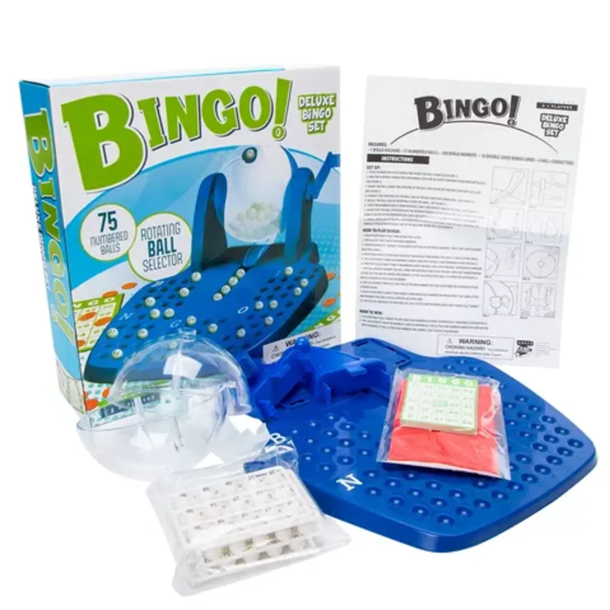 DELUXE - Juego De Bingo De Lujo Con Jaula Transparente