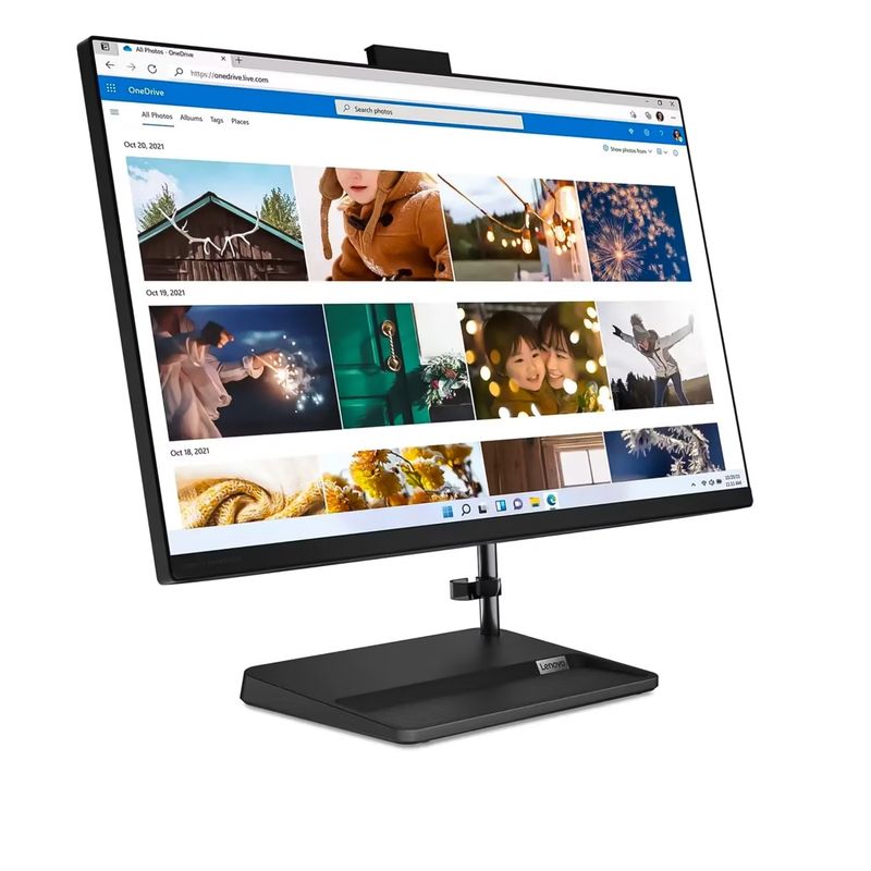 LENOVO - Todo en uno AIO Lenovo 27" i5-12450H 16 RAM 512 SSD Negro win 11.