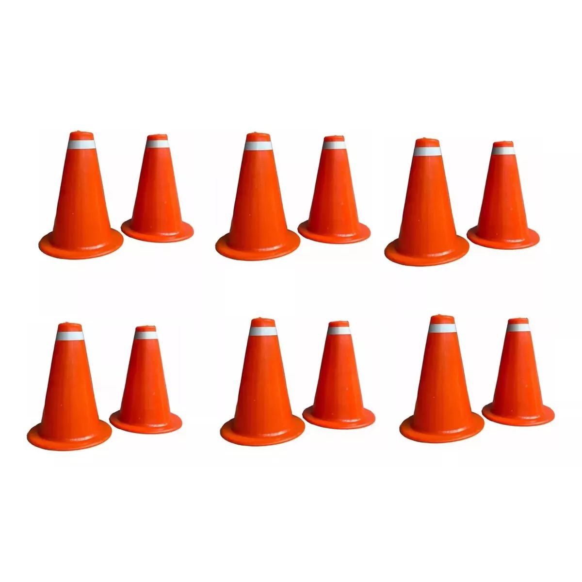 NACIONAL - DOCENA CONOS PLASTICOS PARA DEMARCACIÓN ENTRENAMIENTO 16 CM