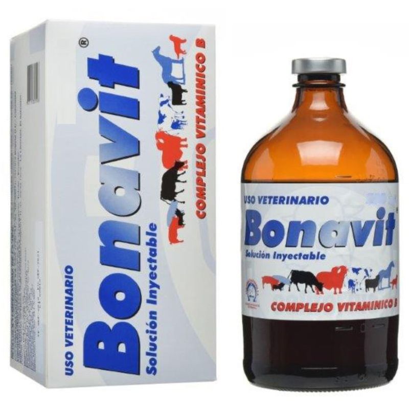 BOEHRINGER INGELHEIM - Bonavit Inyectable Vitaminas Bovinos Y Otros Animales 250Ml