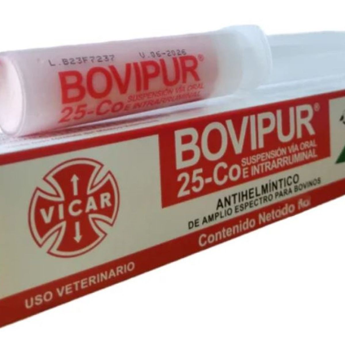 BOEHRINGER INGELHEIM - Bovipur 25% Co Antiparasitario Suspension Oral Jeringa x12ml