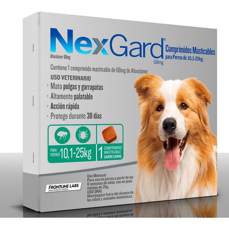 BOEHRINGER INGELHEIM - Nexgard Masticable Pulgas Garrapatas Perros 10.1 - 25Kg