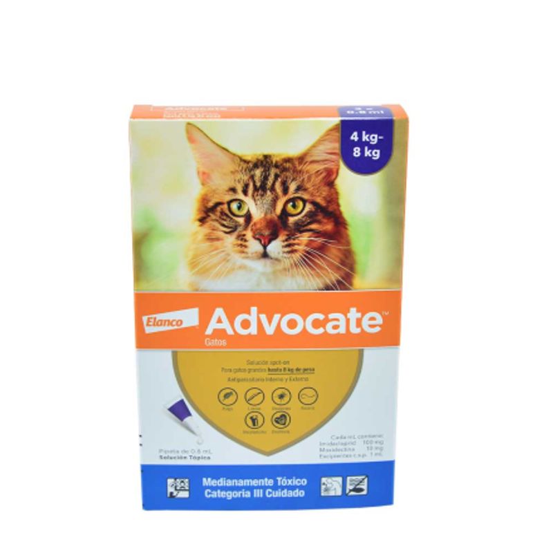 BOEHRINGER INGELHEIM - Antiparasitario Advocate Gatos 08ml Tripack 3 pipetas