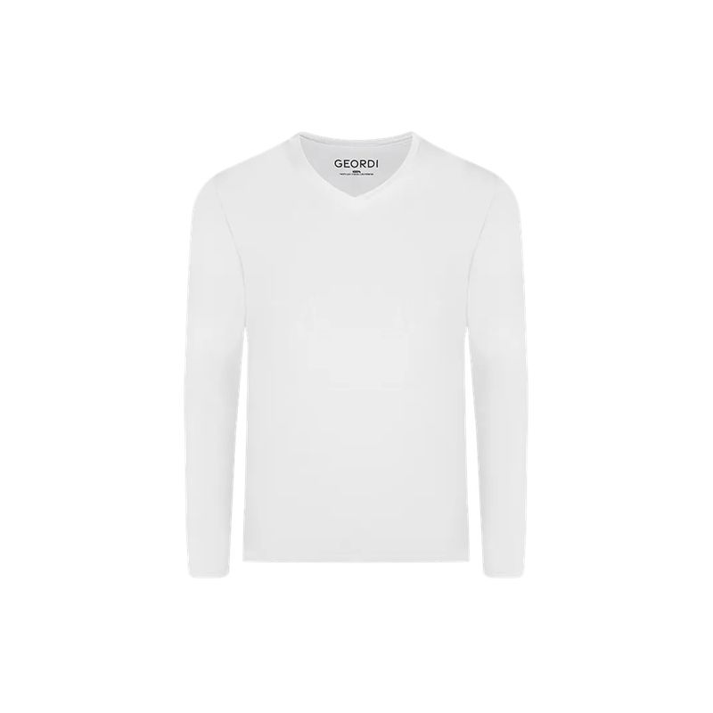 DIANE & GEORDI - Camiseta cuello V (4137) - Blanco