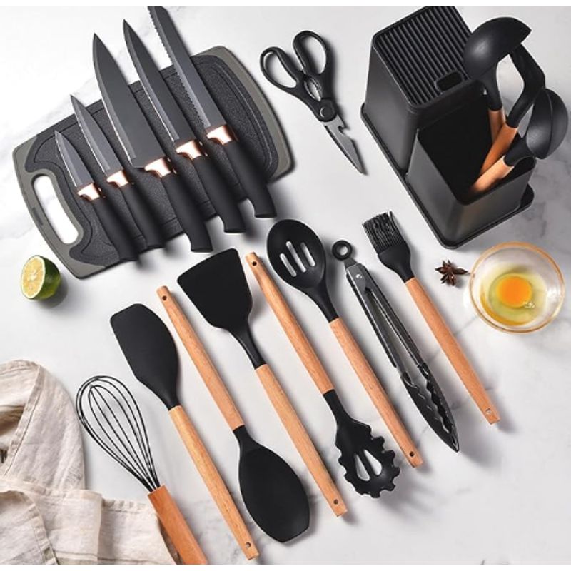 GENERICO - Set de Utensilios de Cocina Práctico y Funcional para tus Platillos
