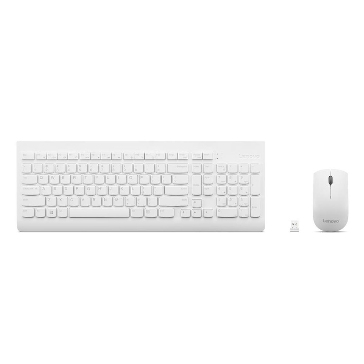LENOVO - Combo de Teclado y mouse inalámbrico Lenovo 510 LA Blanco - Blanco