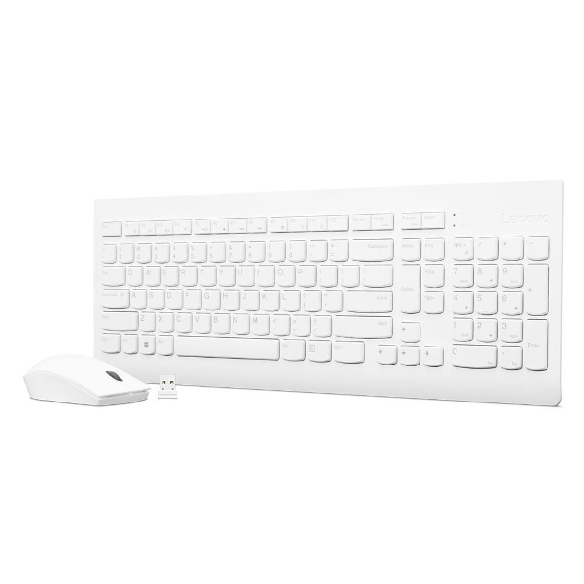 LENOVO - Combo de Teclado y mouse inalámbrico Lenovo 510 LA Blanco - Blanco
