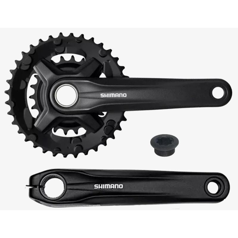SHIMANO - Doble Plato Biela Shimano ALTUS FC-MT210-2 36-22T 9 Vel