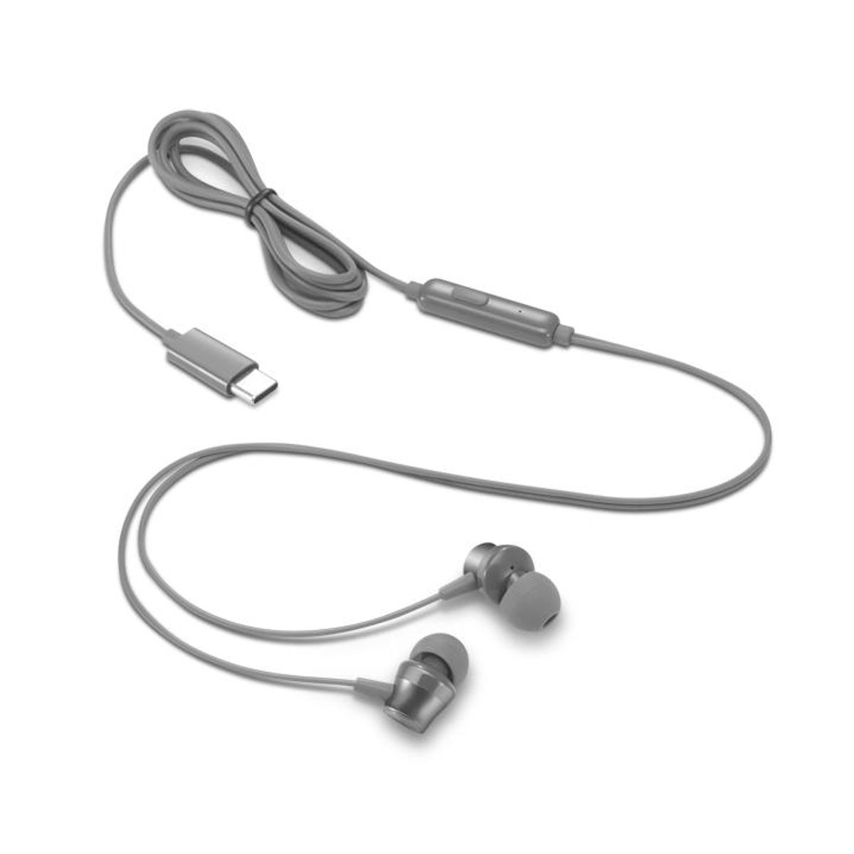 LENOVO - Auriculares de tapón con cable USB-C Lenovo 300 - Gris