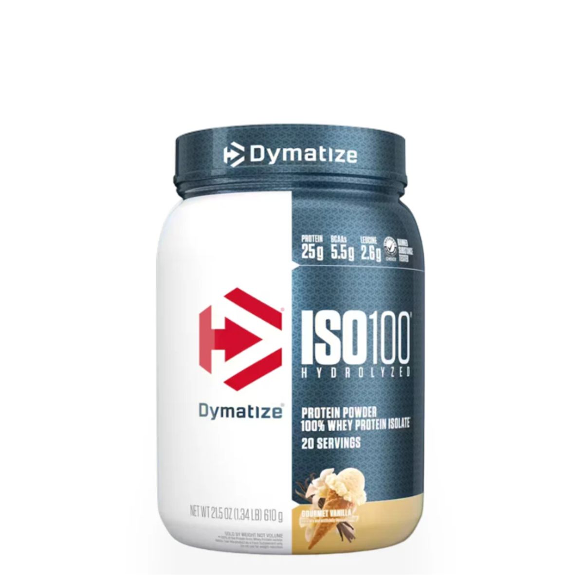 DYMATIZE - ISO 100 - Proteína Hidrolizada - 1.3 lb - Vainilla -  Dymatize