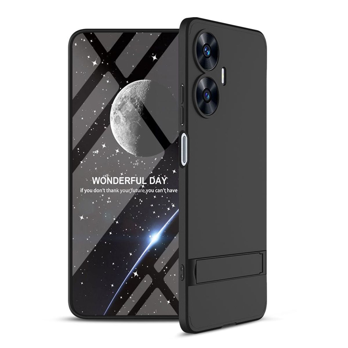 GENERICO - Funda Carcasa Estuche Protector Para Oppo Realme C55 Negro