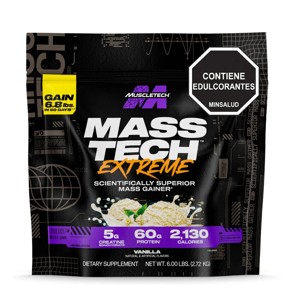 MUSCLETECH - MassTech Extreme 2000 x 6 lb - Vainilla - Muscletech