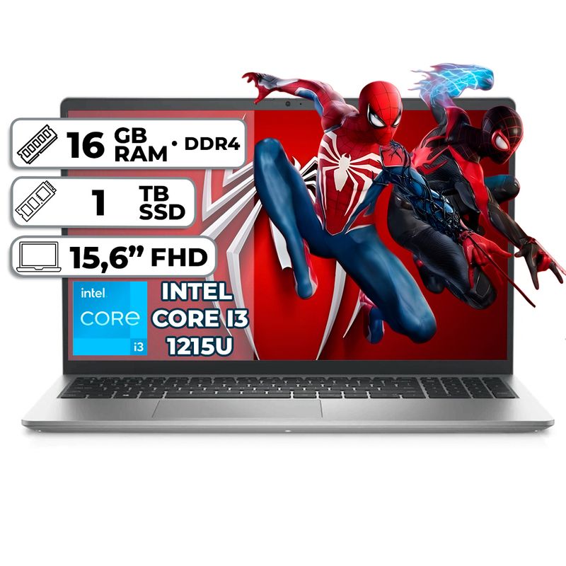 DELL - PORTATIL DELL INTEL CORE I3 1215U 1TB SSD 16GB RAM 156 FHD