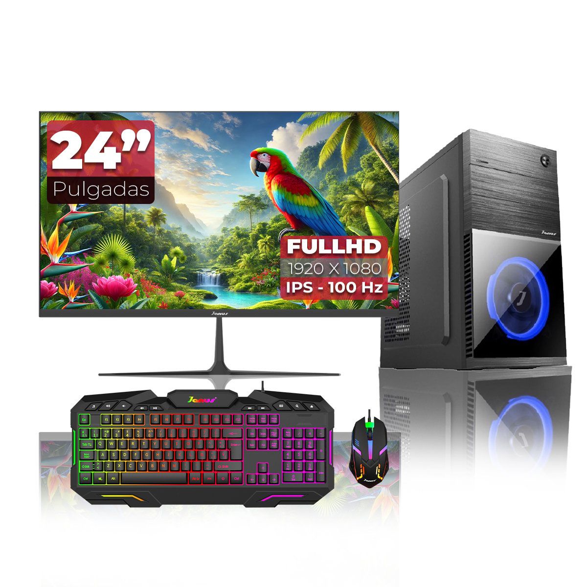 JANUS - Computador de Escritorio Ryzen 5 4600GT SSD 512GB RAM 8GB Monitor 24 121798