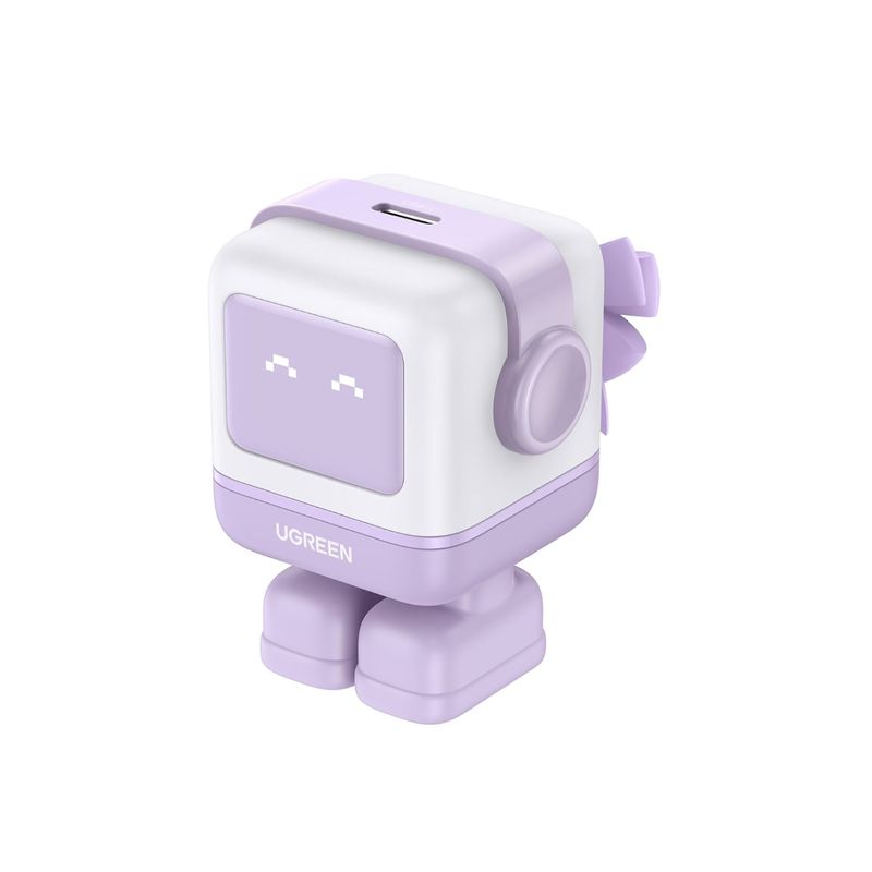 UGREEN - Cargador Purpura Ugreen Nexode Robot 30w Usb-c Pd Gan Rápido Seguro