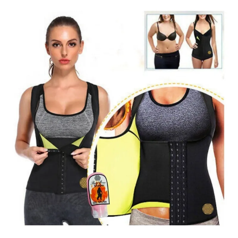 RAINBOW SHAPER - Faja Moldeadora Termoreductora Cinturilla Interna Extra 4 Broches Gel