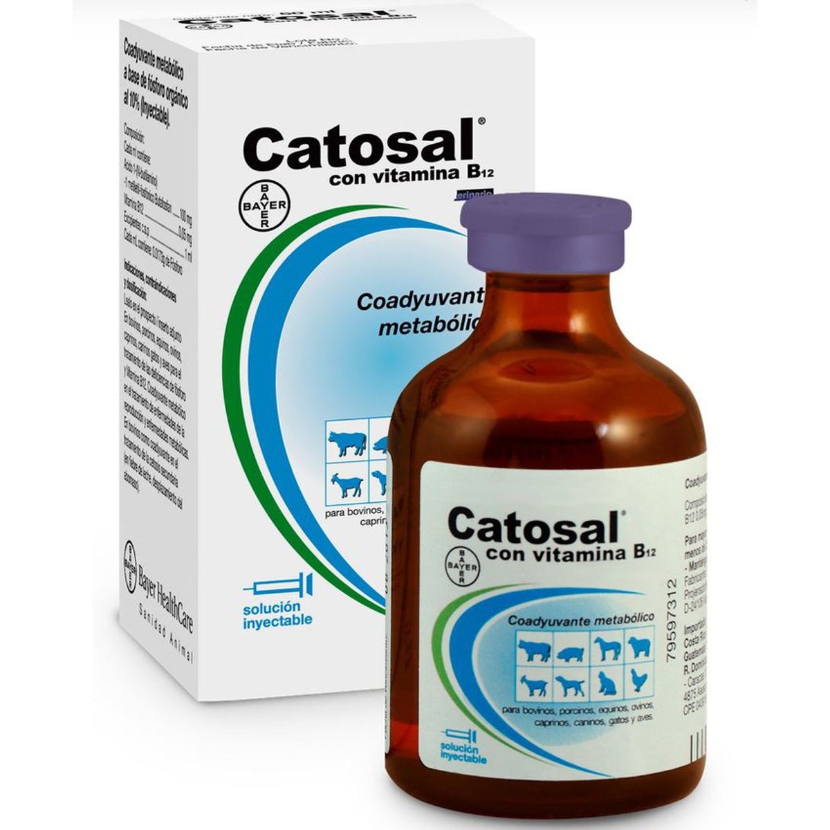 BOEHRINGER INGELHEIM - Catosal B12 Estimulante Metabolico Bovinos Y Otros Animales 250Ml