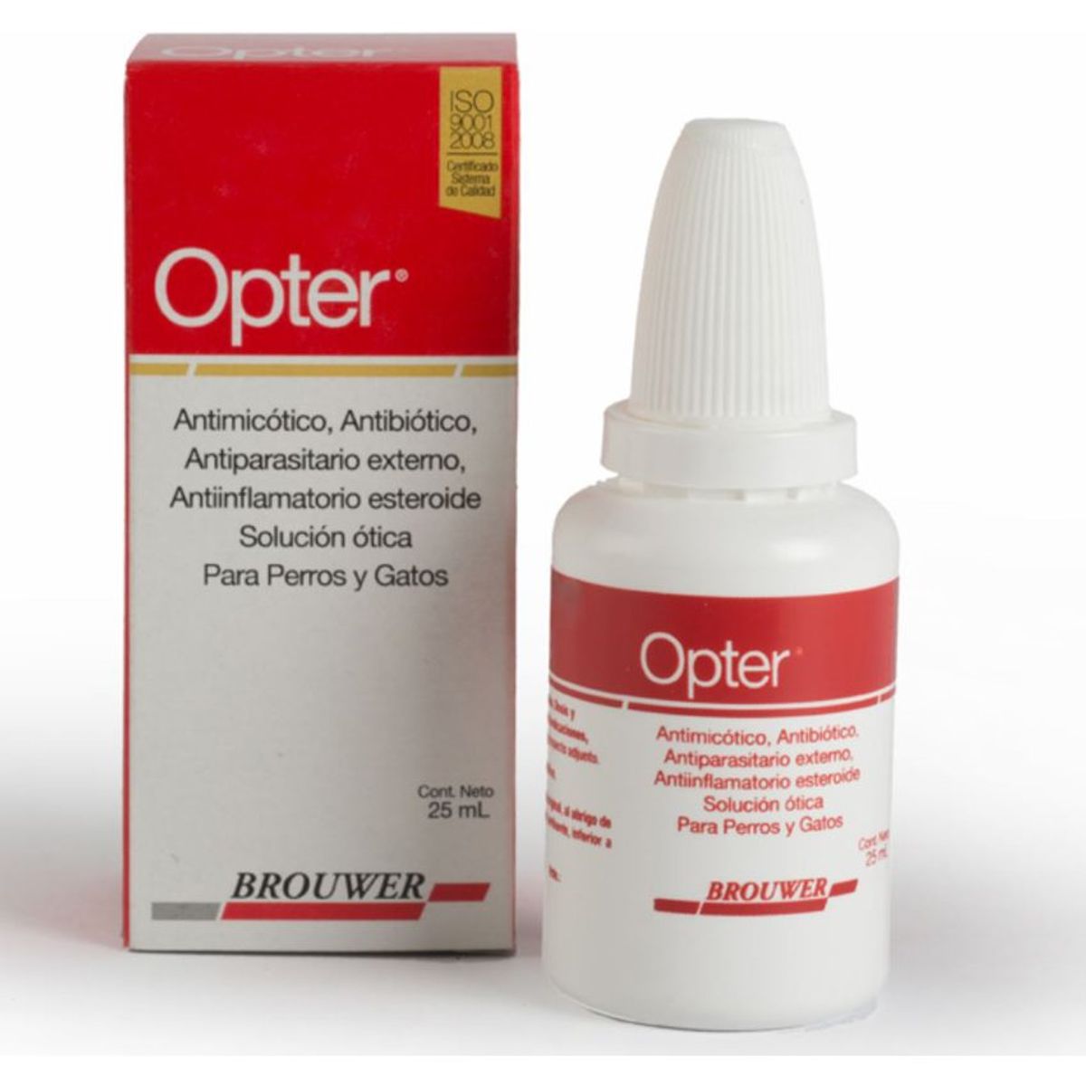 BOEHRINGER INGELHEIM - Opter Solucion Otica Antiinflamatorio Oidos Perros Gatos 25Ml