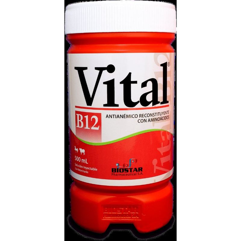 BOEHRINGER INGELHEIM - Vital B12 Complejo Vitaminico Inyectable Equinos Y Otros 500Ml