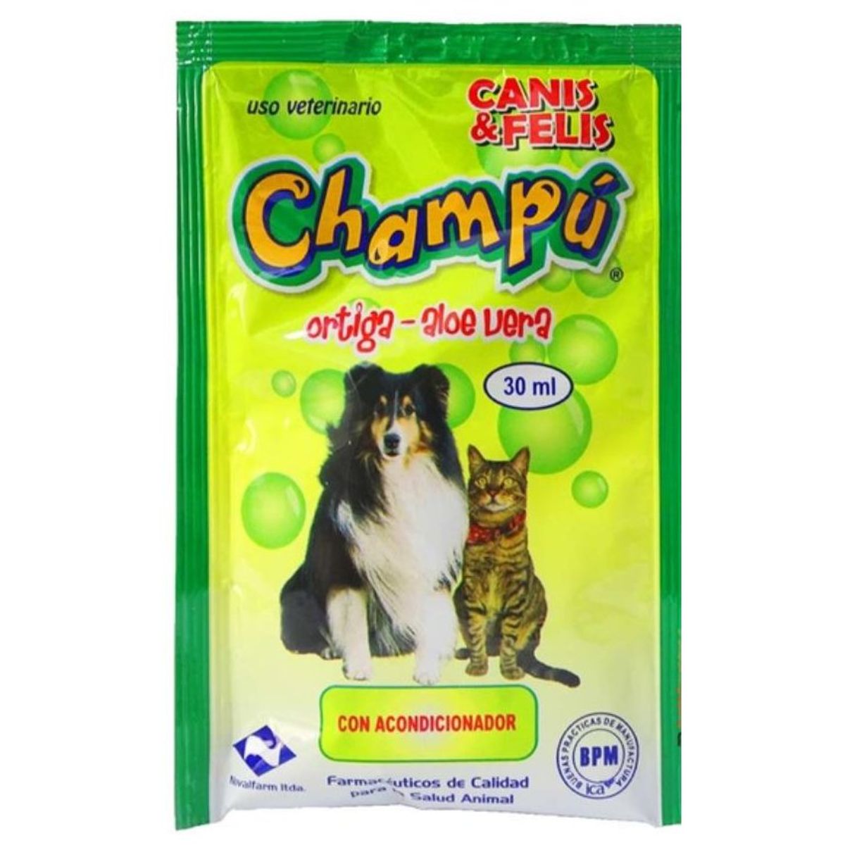 BOEHRINGER INGELHEIM - Shampoo Ortiga Aloe Vera Canis  Felis Perros Gatos Sobre X30Ml