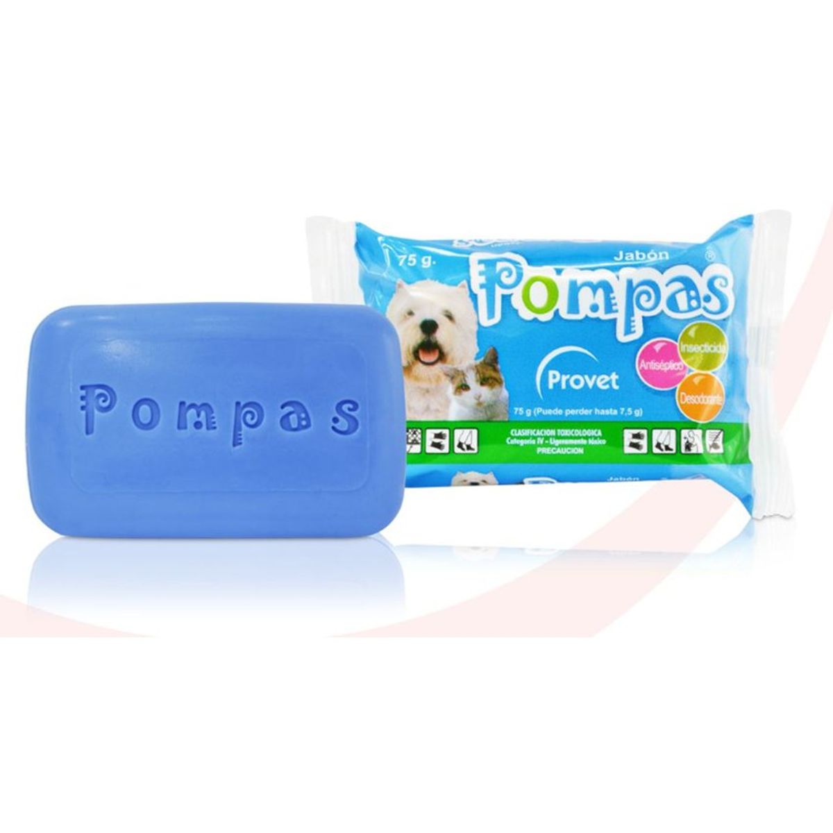 BOEHRINGER INGELHEIM - Jabon Pompas Insecticida Antiseptico Desodorante Perros Gatos 75G