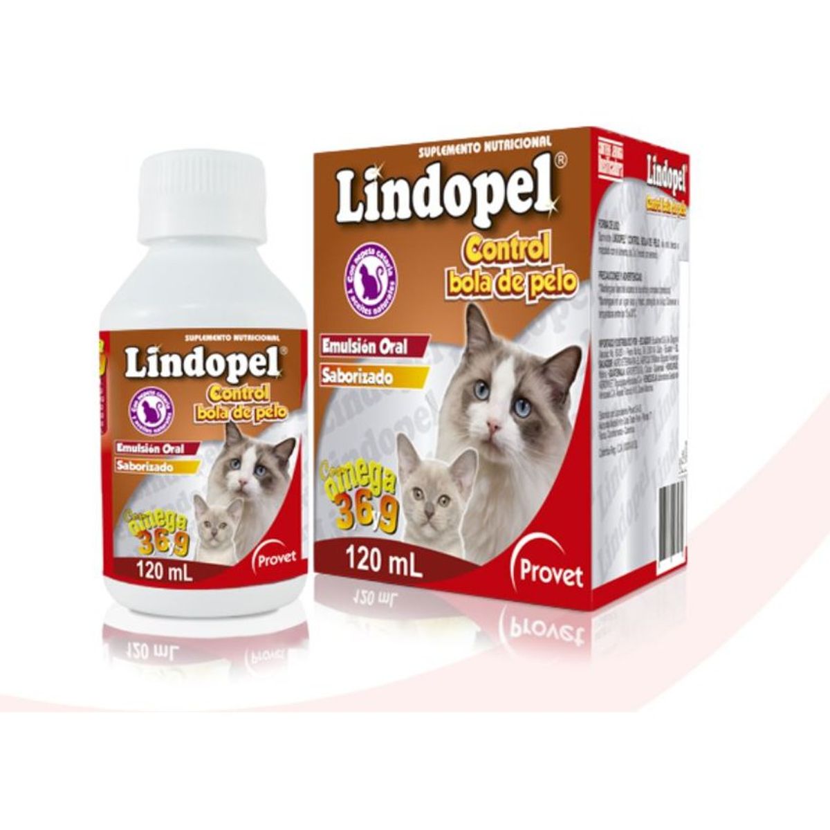 BOEHRINGER INGELHEIM - Lindopel Control Bola Pelos Suplemento Nutricional Gatos 120Ml