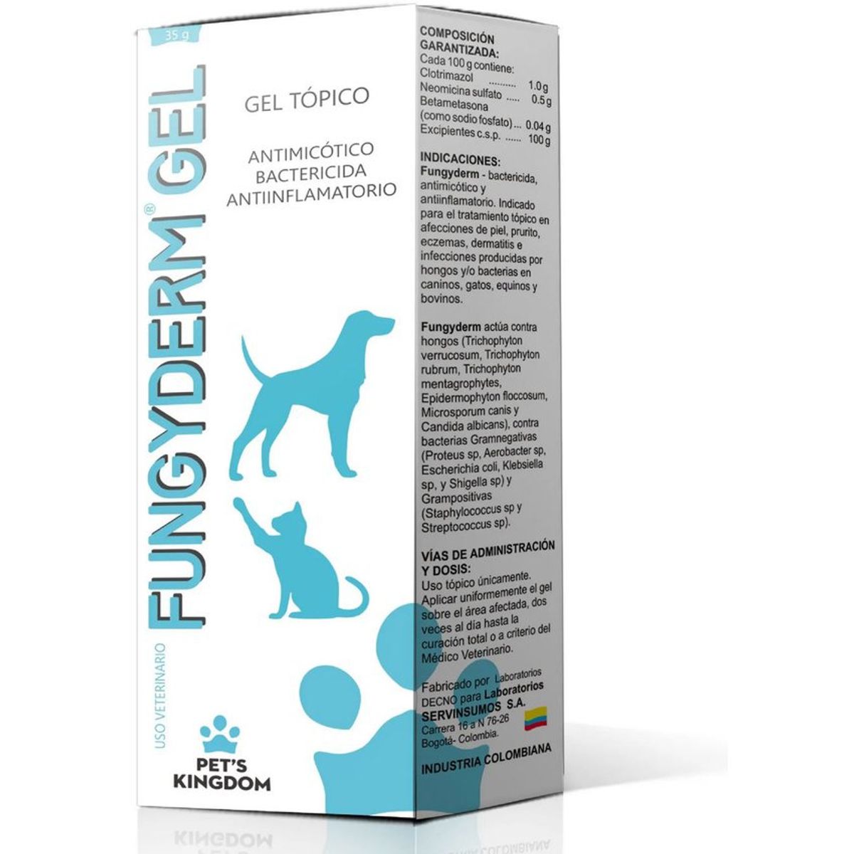 BOEHRINGER INGELHEIM - Fungyderm Gel Antimicotico Bactericida Piel Y Oidos Perros Gatos 35G