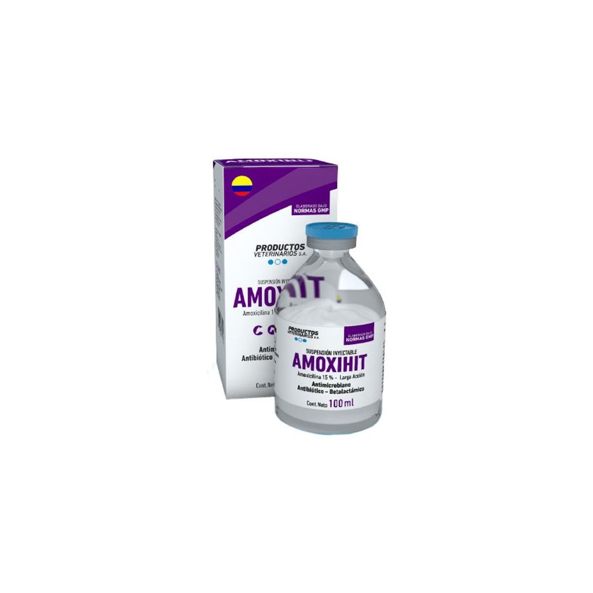 BOEHRINGER INGELHEIM - Amoxihit Antibiotico Inyectable Perros Gatos 100Ml