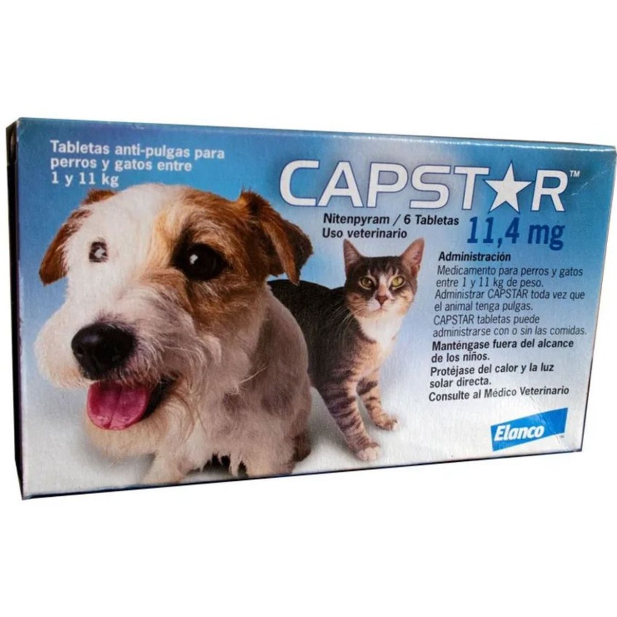 BOEHRINGER INGELHEIM - Captstar Tabletas Antiparasitario Pulguicida Perrros Gatos 114Mg