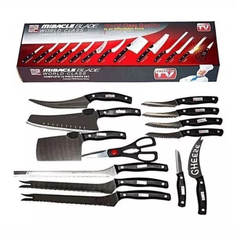 MIRACLE BLADE - Juego De Set Cuchillos Profesionales Chef Miracle Blade 13