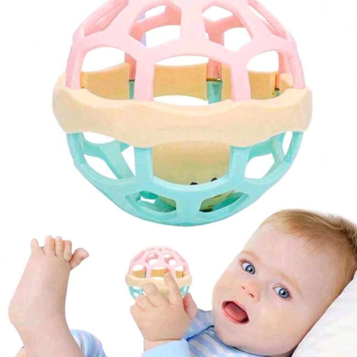 GENERICO - Sonajero Sensorial Para Bebe Pelota De Agarre Flexible