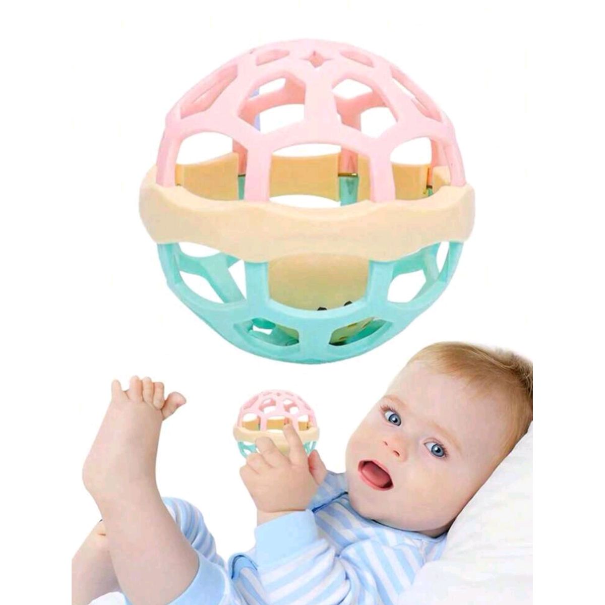 GENERICO - Sonajero Sensorial Para Bebe Pelota De Agarre Flexible