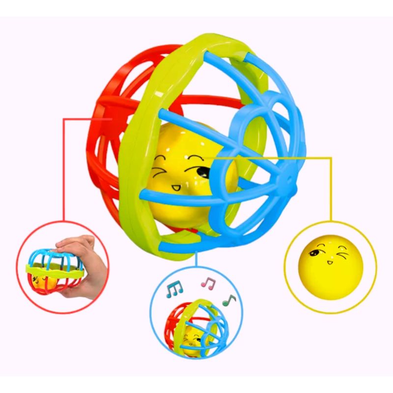 GENERICO - Sonajero Sensorial Para Bebe Pelota De Agarre Flexible