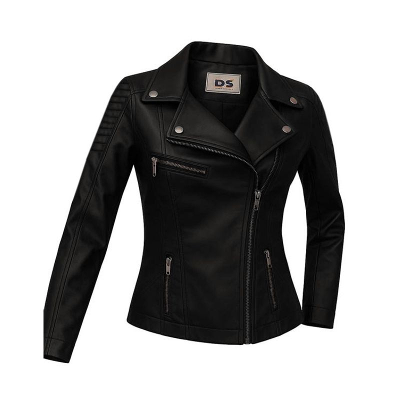 MODA EN CIRCUITO - Chaqueta Chamarra en Cuero -tex Para Mujer
