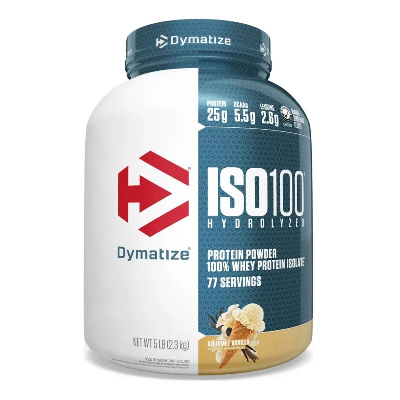 DYMATIZE - ISO 100 - Proteína Hidrolizada - 5lb - Vainilla -  Dymatize