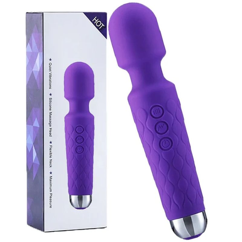 GENERICO - Vibrador Tipo Hitachi Leonard Morado