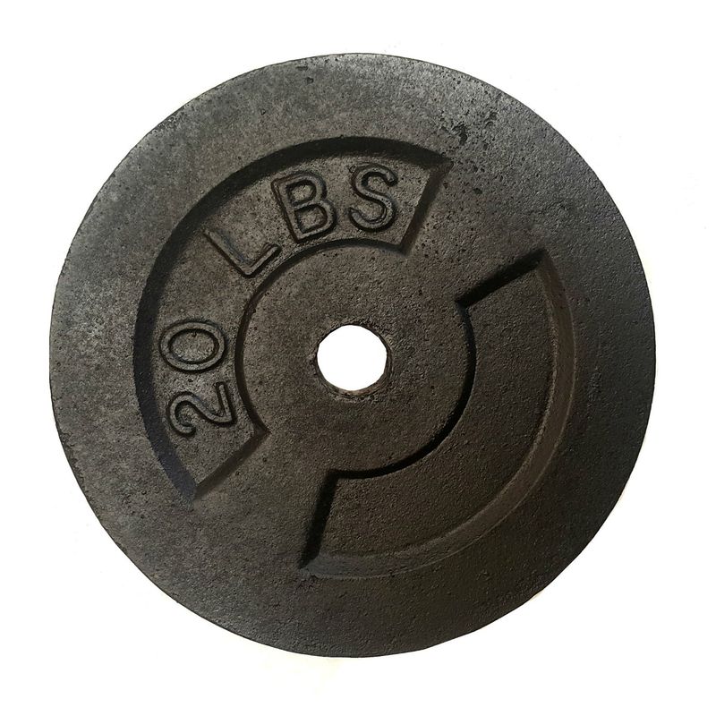 GENERICO - Disco Pesas 20lbs Barras Mancuernas Estandar Gimnasio