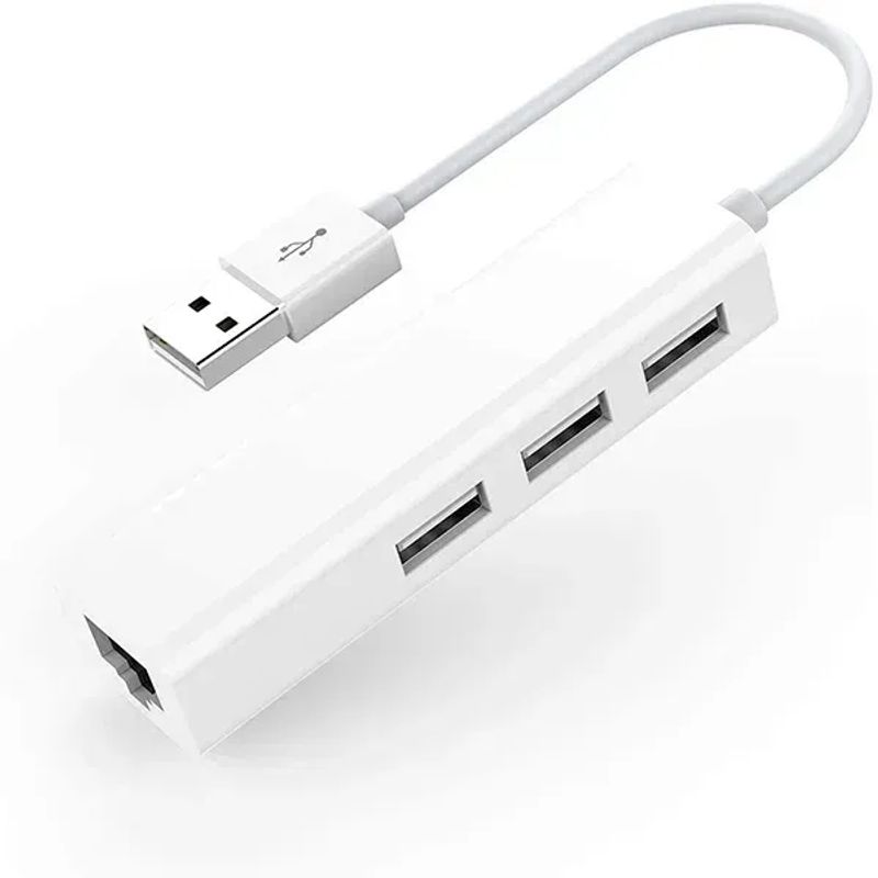 JALTECH - Convertidor Usb 2.0 A Rj45 3 Ports