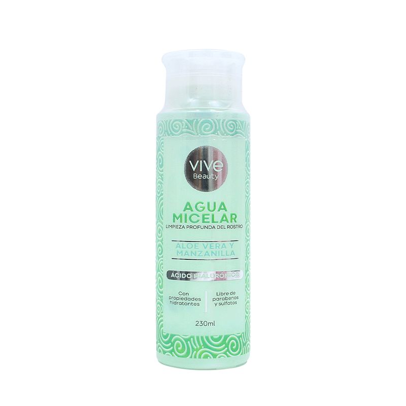 GENERICO - AGUA MICELAR X 230 ML VERDE ALOE VERA Y MANZANILLA.---