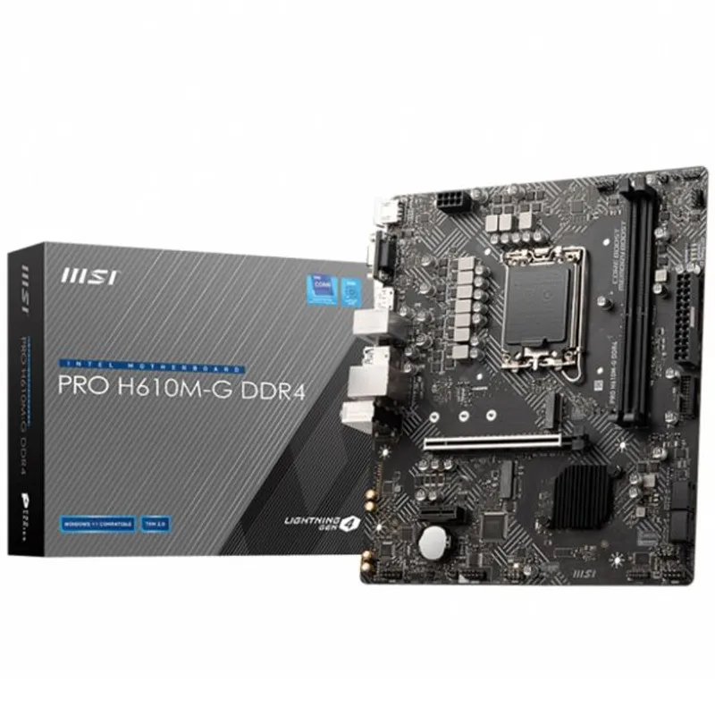 MSI - MOTHERBOARD MSI PRO H610M-S hasta 64GB ram