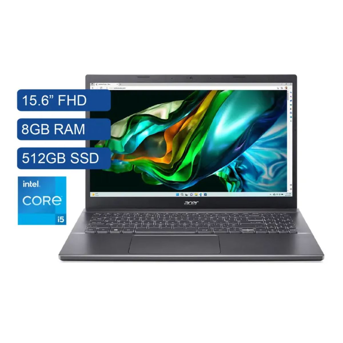 ACER - Computador Portátil Acer Aspire 55HE Intel Core i5 Azul