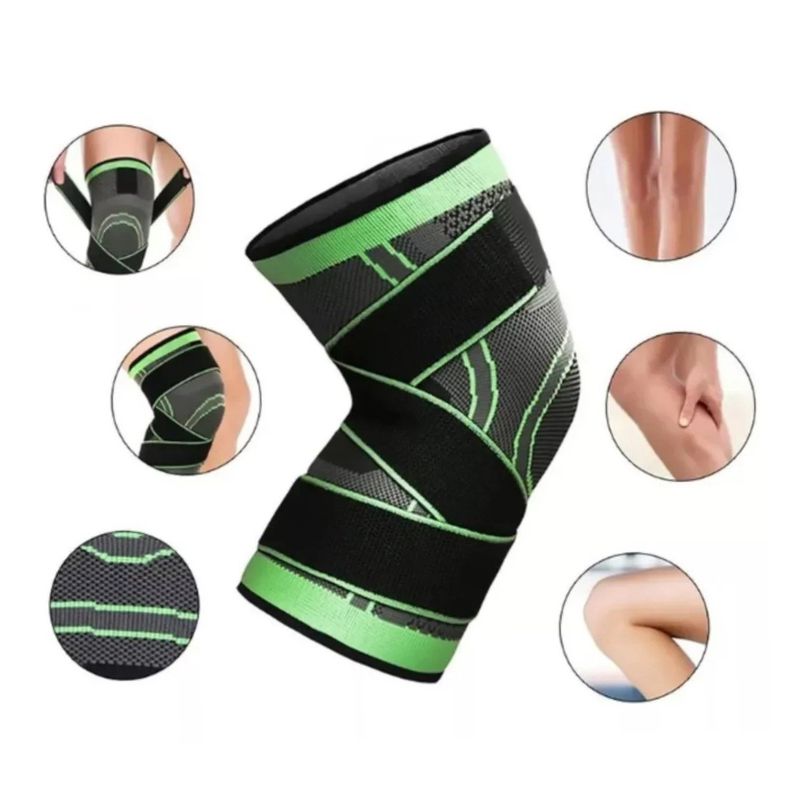 GENERICO - Rodillera Elastica Ajustable Para Dolores Y Rehabilitacion