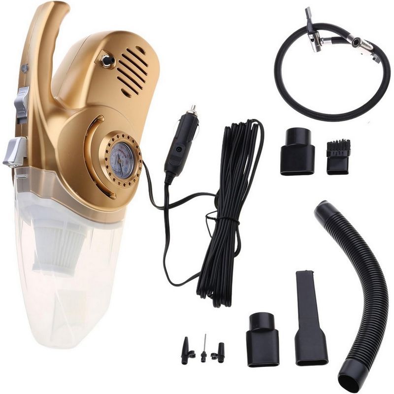 DAYOSHOP - Aspiradora Sopladora Vacuum Cleaner 4 En 1 Auto Carro