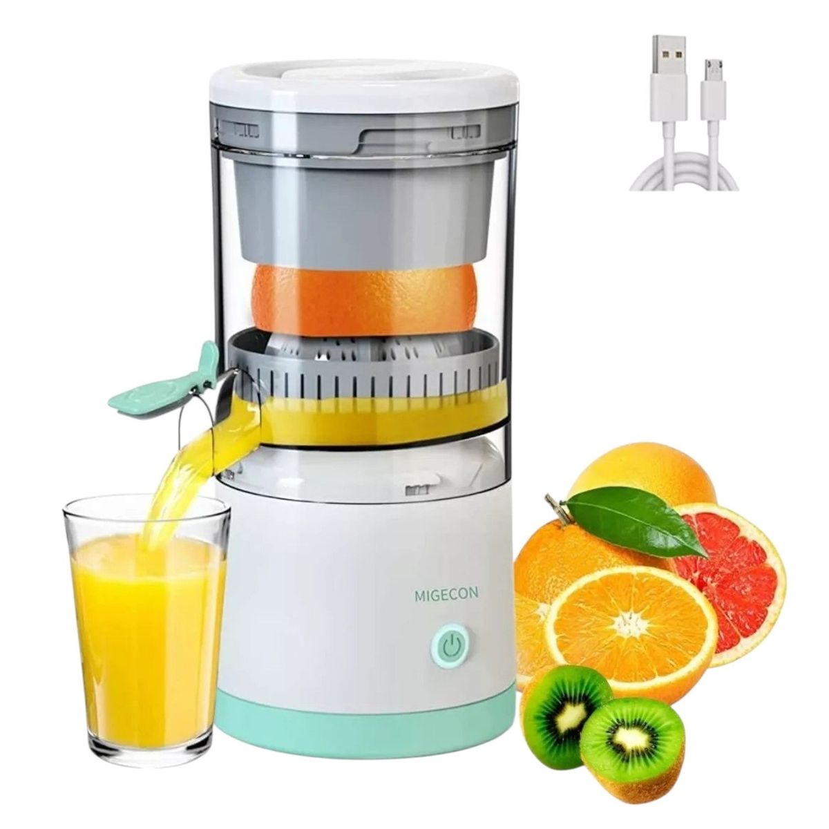 GENERICO - Exprimidor Electrico Portatil Para Jugo Sin Esfuerzo