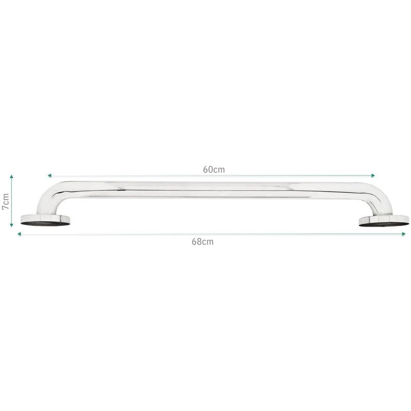 PAMO - Barra de Seguridad en Acero Inoxidable Alta Calidad - 60 cm