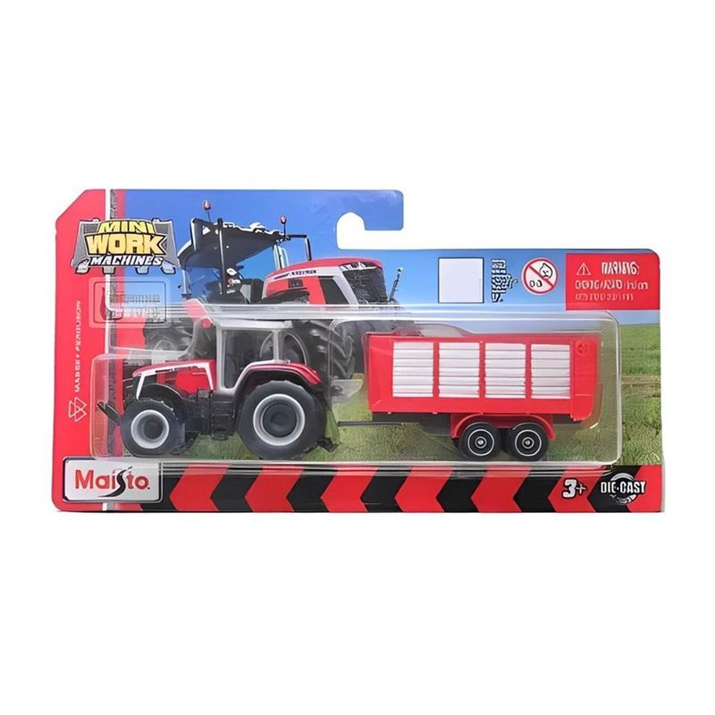 MAISTO - Tractor A Escala Massey Ferguson 8s 265 Maisto Rojo Original