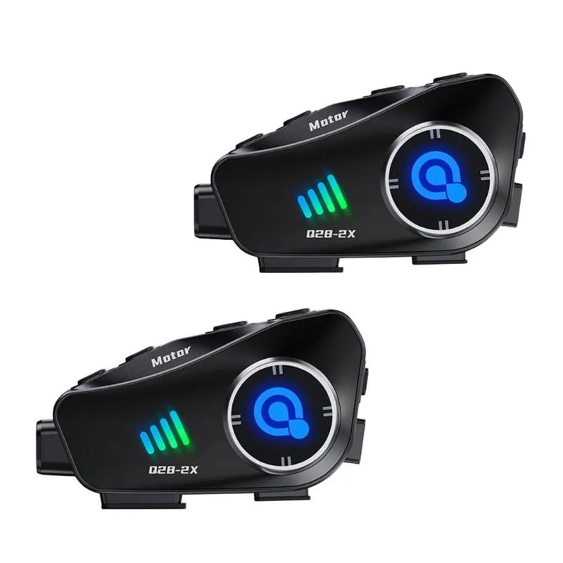 GENERAL - PAR INTERCOMUNICADORES X2 CON CÁMARA HD BLUETOOTH 5.0 ALCANCE 500 METROS