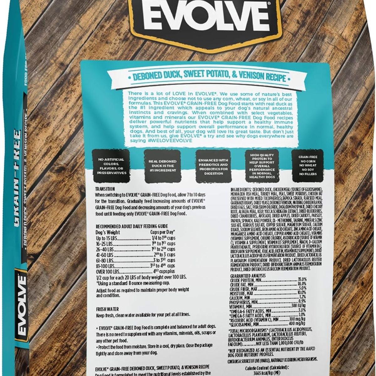EVOLVE - Evolve Dog Grain Free Duck - Pato 11Lbs